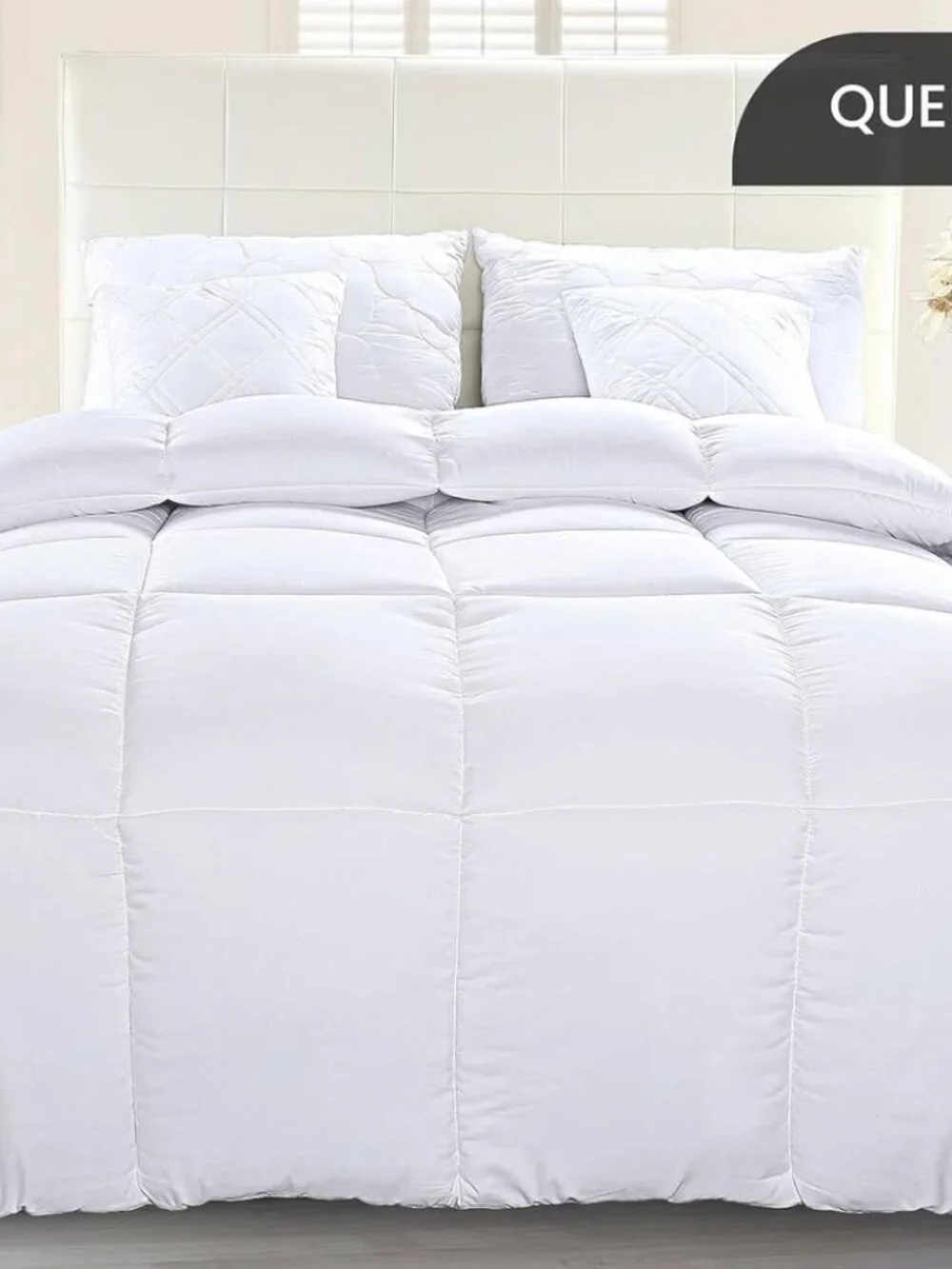 Utopia Bedding Comforter Duvet Insert, Quilted Comforter with Corner Tabs - Picture 2 of 7